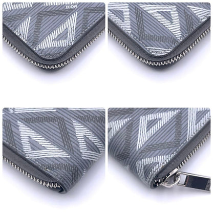 Dior CD Diamond Wallet Zip Around Gray — view 7