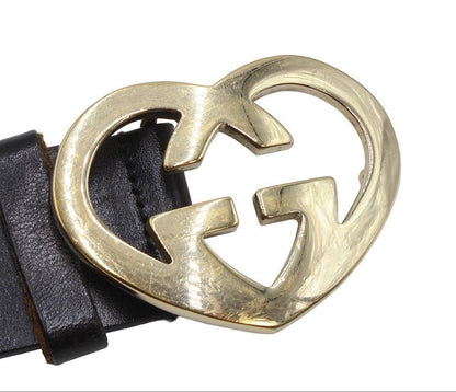 Gucci Lovely Guccissima Heart Leather Belt — view 3