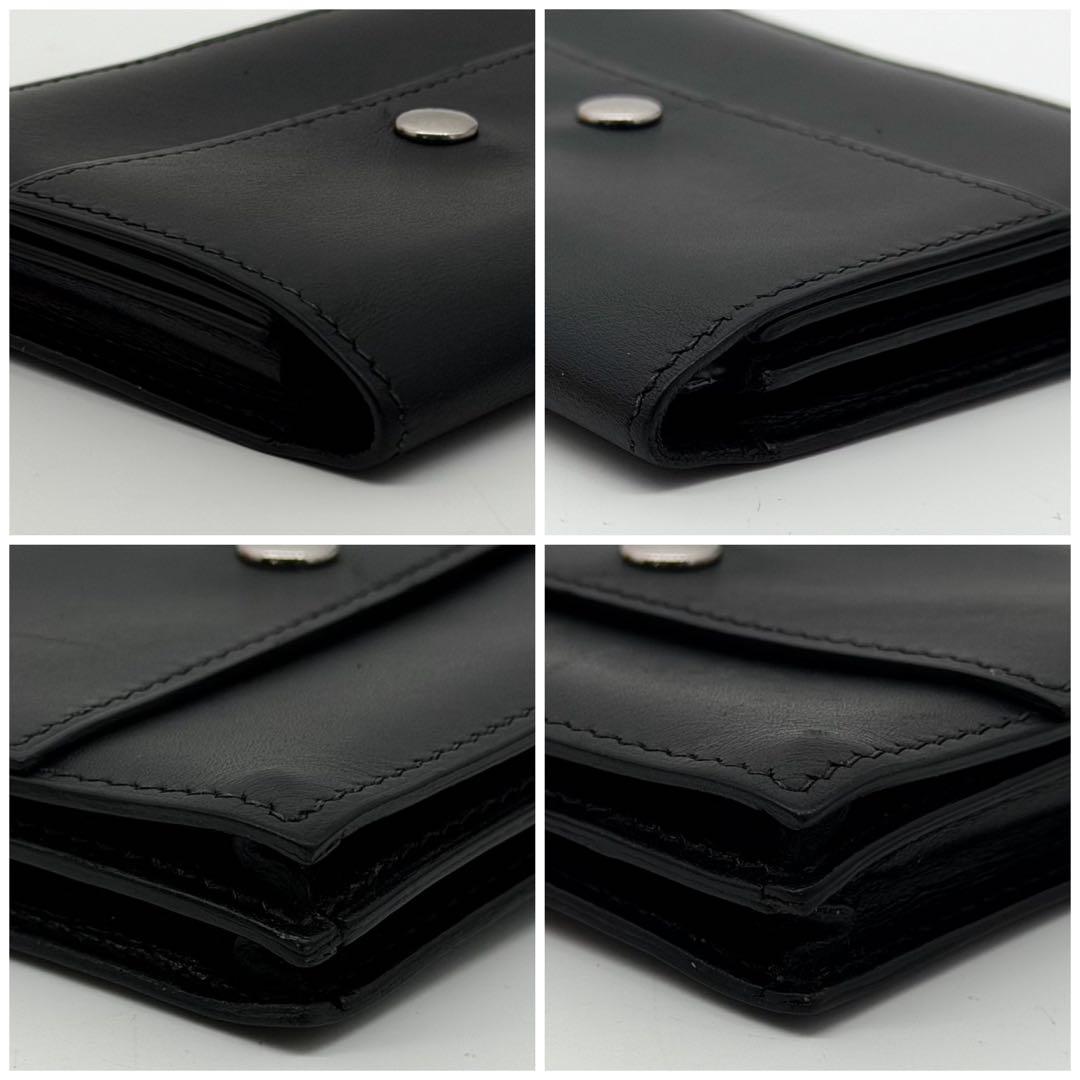 Hermes Sakura Card Case Black Box Calf Business — view 5