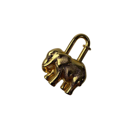 Hermes Cadena Elephant Charm Gold
