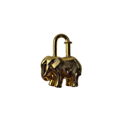 Hermes Cadena Elephant Charm Gold