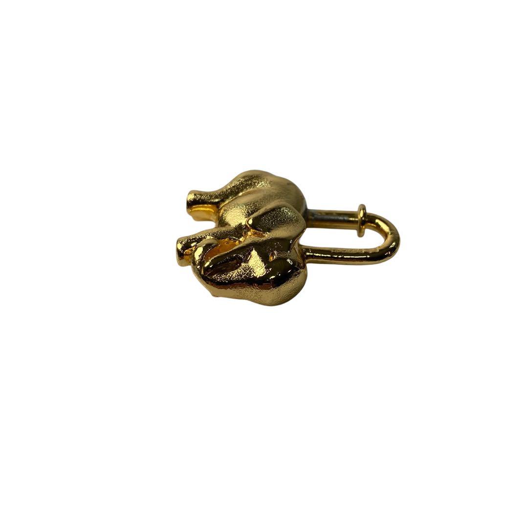 Hermes Cadena Elephant Charm Gold