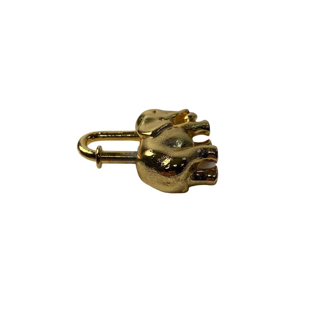 Hermes Cadena Elephant Charm Gold