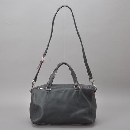 ◇celine 2WAY Handbag Shoulder Genuine Leather Black
