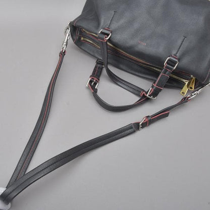 ◇celine 2WAY Handbag Shoulder Genuine Leather Black