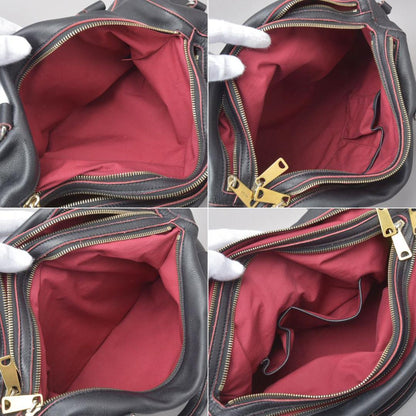 ◇celine 2WAY Handbag Shoulder Genuine Leather Black