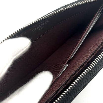 Chanel Wallet Quilted Zip Around Caviar — view 6