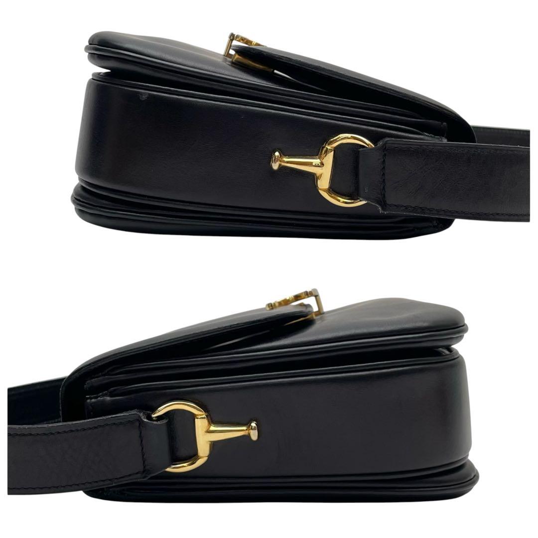 Celine Leather Triomphe Shoulder Bag Gold Black — view 4