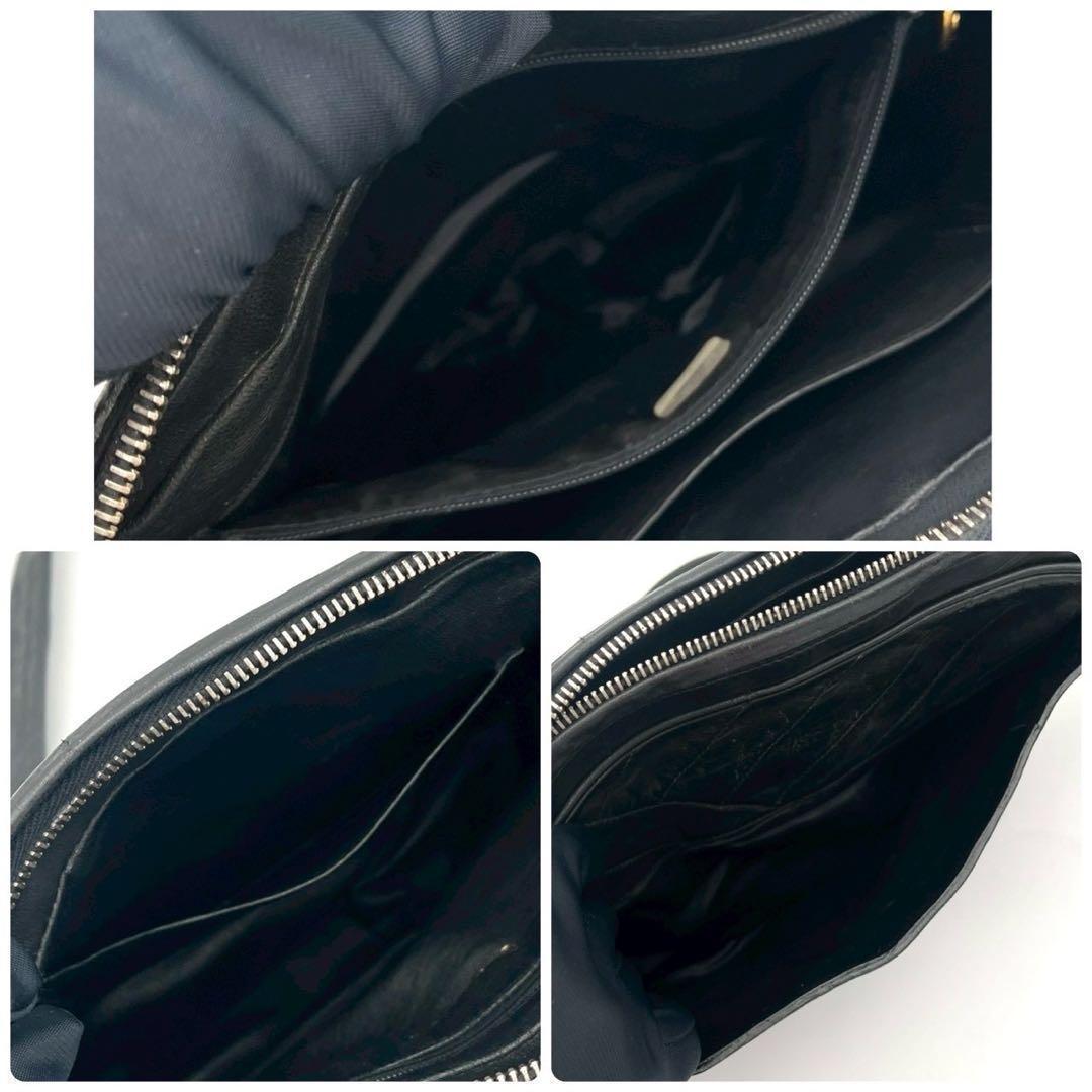 Chanel Stitch Fringe Chain Shoulder Bag Black Lambskin — view 4