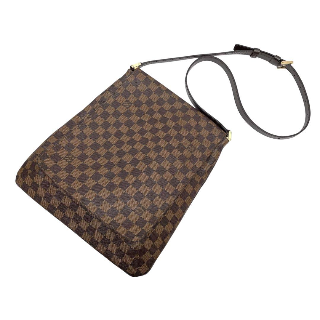 Louis Vuitton Damier Musette Shoulder Bag Brown — view 3