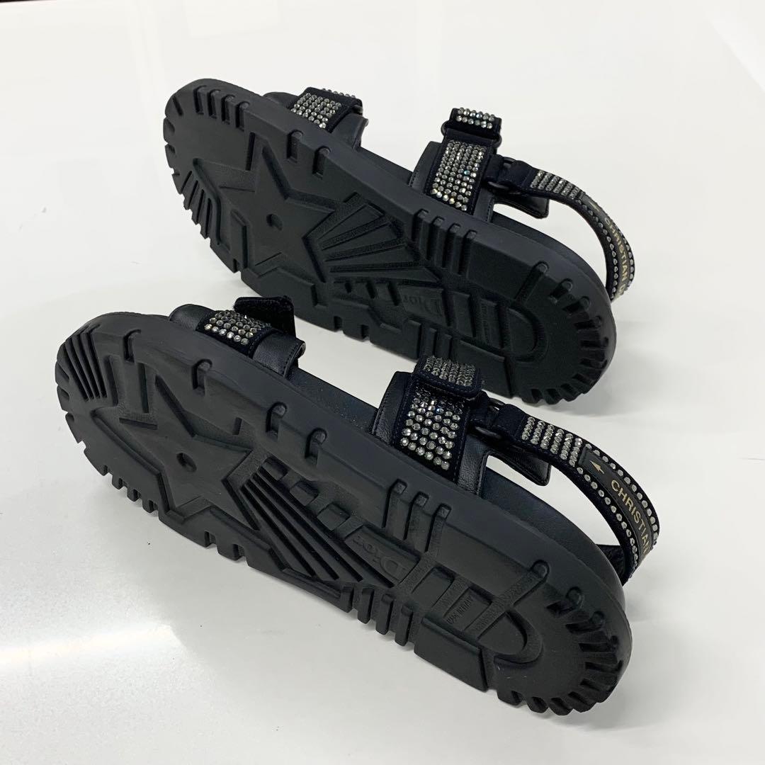 Dior Act Lambskin Line Stone Sandals