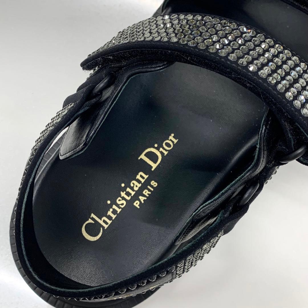 Dior Act Lambskin Line Stone Sandals