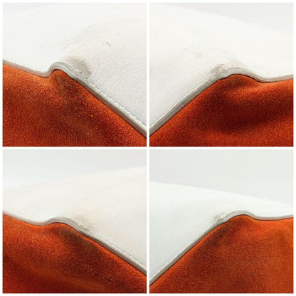 Celine Cabas Phantom Bicolor Orange White Tote Bag — view 7