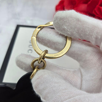 Gucci Key Holder Key Ring Black — view 8