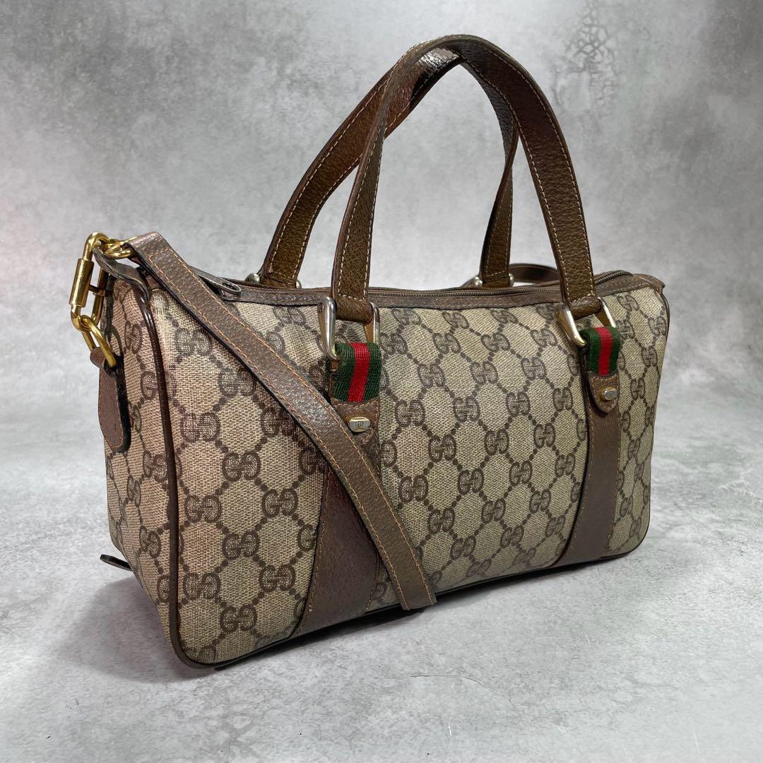 Gucci GG Sherry Line 2-Way Shoulder Bag Brown