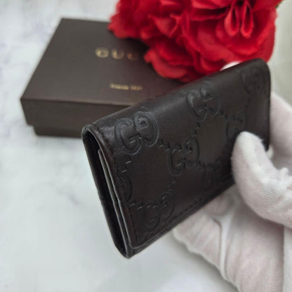 Gucci Guccissima Key Case 6 GG Brown Key Holder — view 4