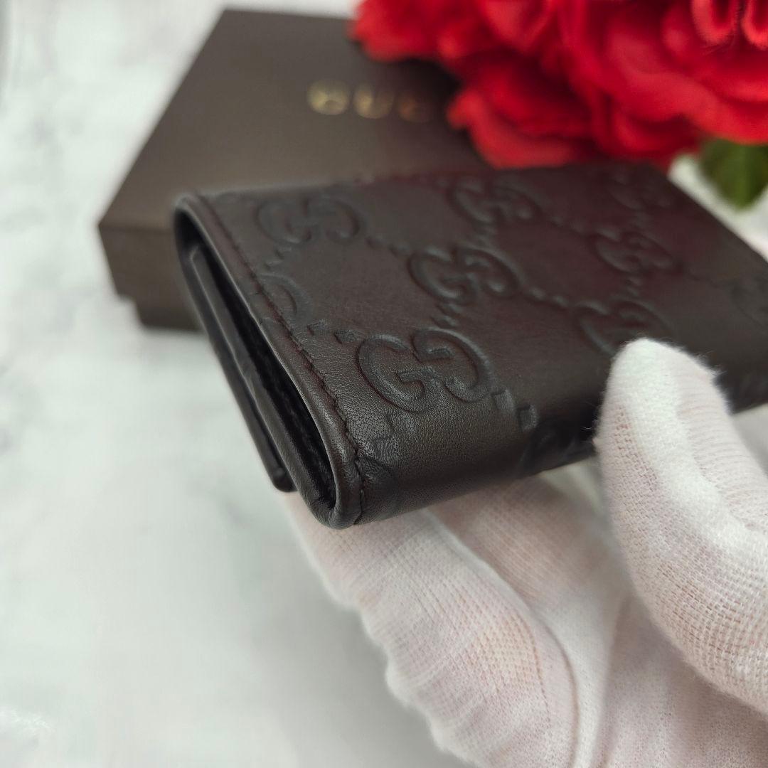 Gucci Guccissima Key Case 6 GG Brown Key Holder — view 7