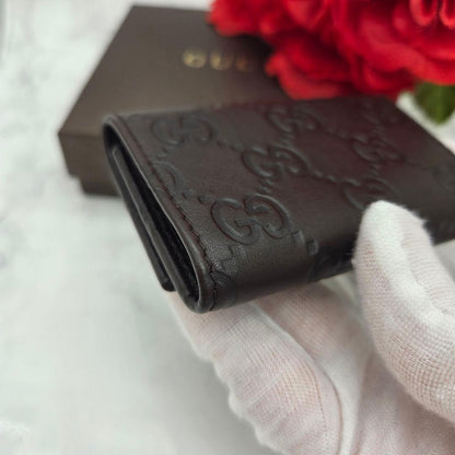 Gucci Guccissima Key Case 6 GG Brown Key Holder — view 7