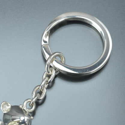 Gucci Polished Teddy Bear Key Holder Silver — view 7
