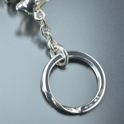 Gucci Polished Teddy Bear Key Holder Silver — view 8