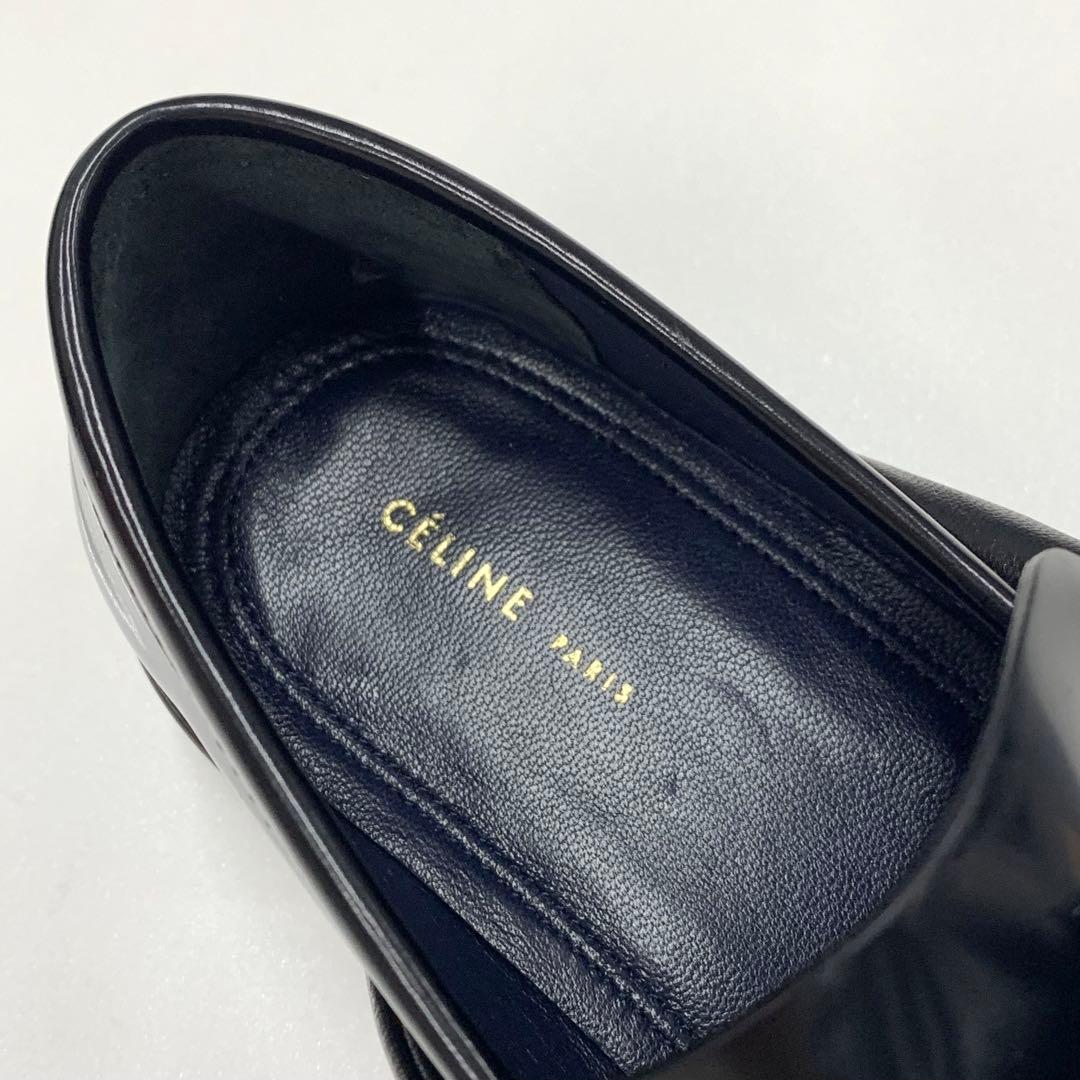Celine Leather Loafers Black — view 7
