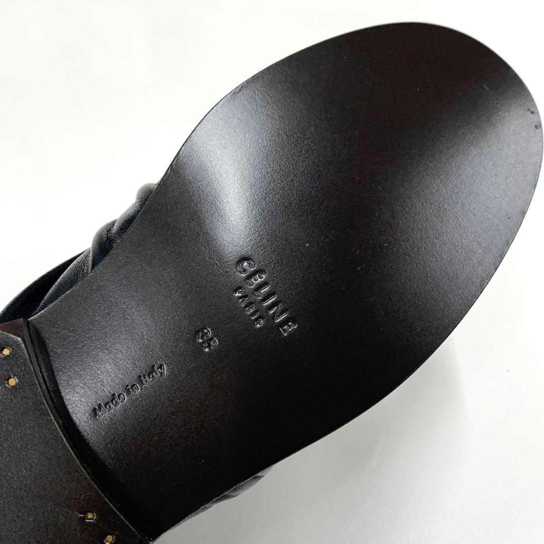 Celine Leather Loafers Black — view 8