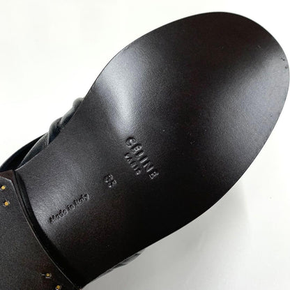 Celine Leather Loafers Black — view 8