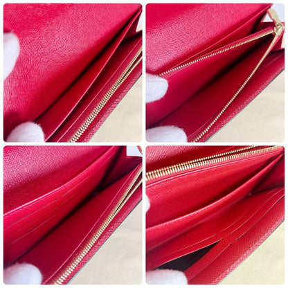 Louis Vuitton Portefeuille Sarah Lovely Bird Fuchsia Long Wallet