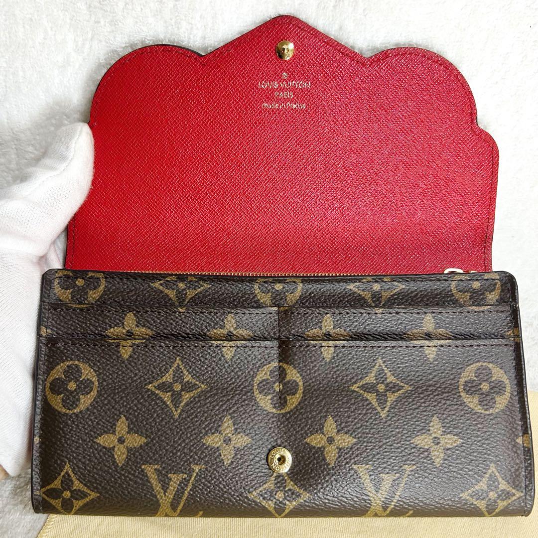 Louis Vuitton Portefeuille Sarah Lovely Bird Fuchsia Long Wallet