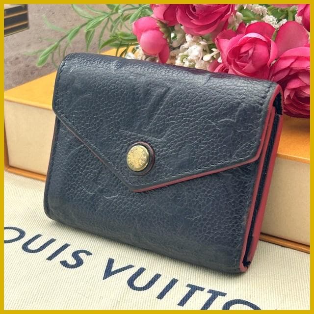Louis Vuitton Empreinte Portefeuille Zoe Marine Folded Wallet