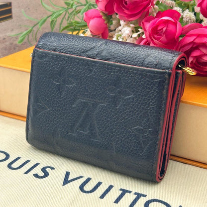 Louis Vuitton Empreinte Portefeuille Zoe Marine Folded Wallet — view 2