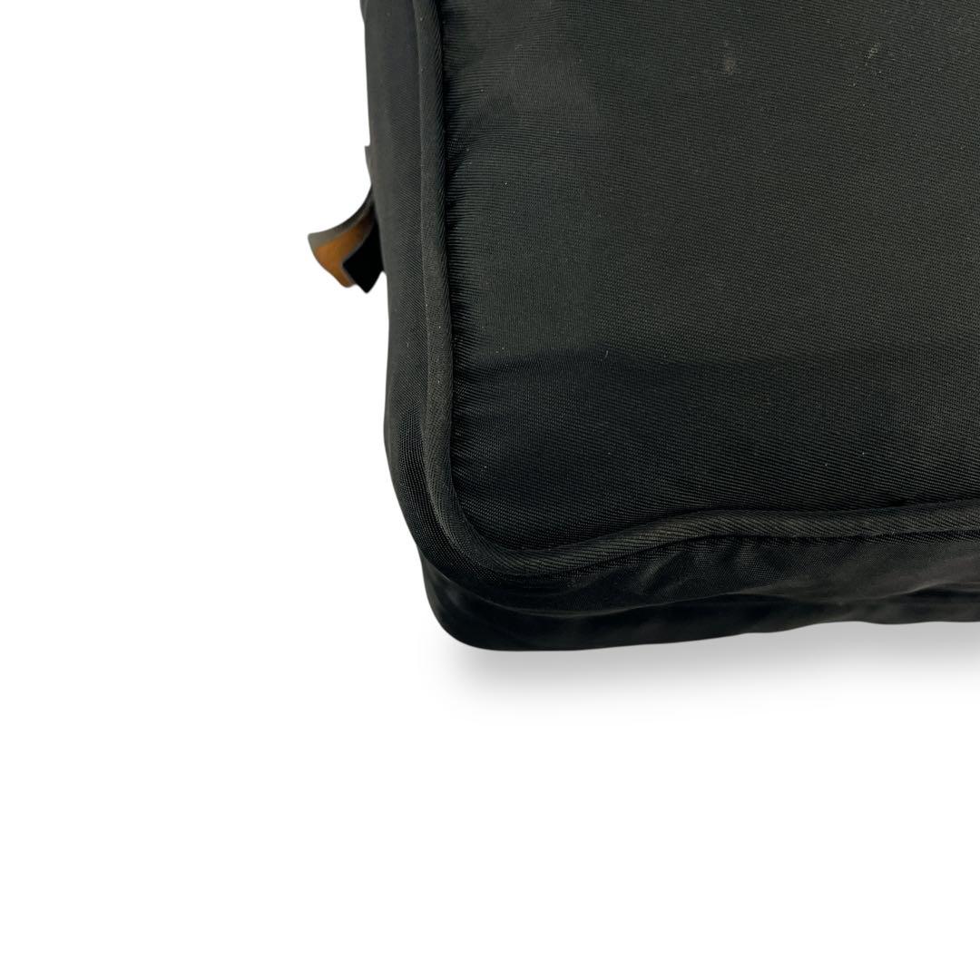 Prada Shoulder Bag Pochette Amazon Shape Triangle Logo Black Y2k 00s