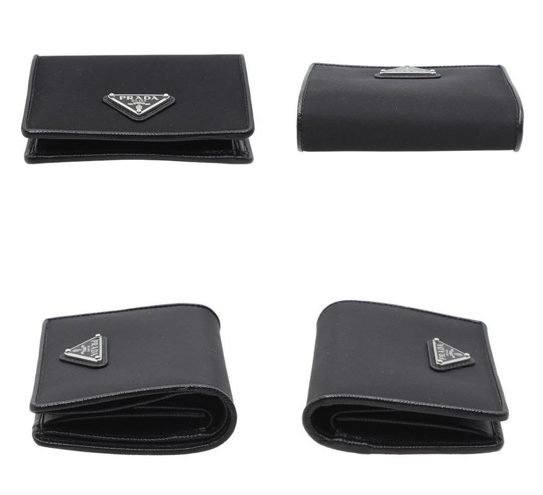 Prada Logo Triangle Nylon Bifold Wallet — view 5