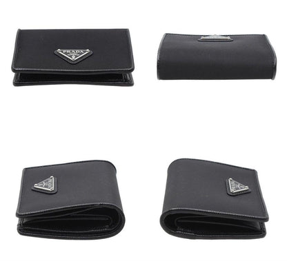 Prada Logo Triangle Nylon Bifold Wallet — view 5