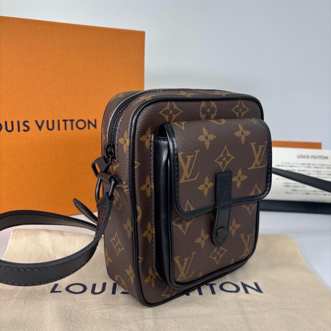 Louis Vuitton Monogram Macassar Christopher Shoulder Bag — view 3