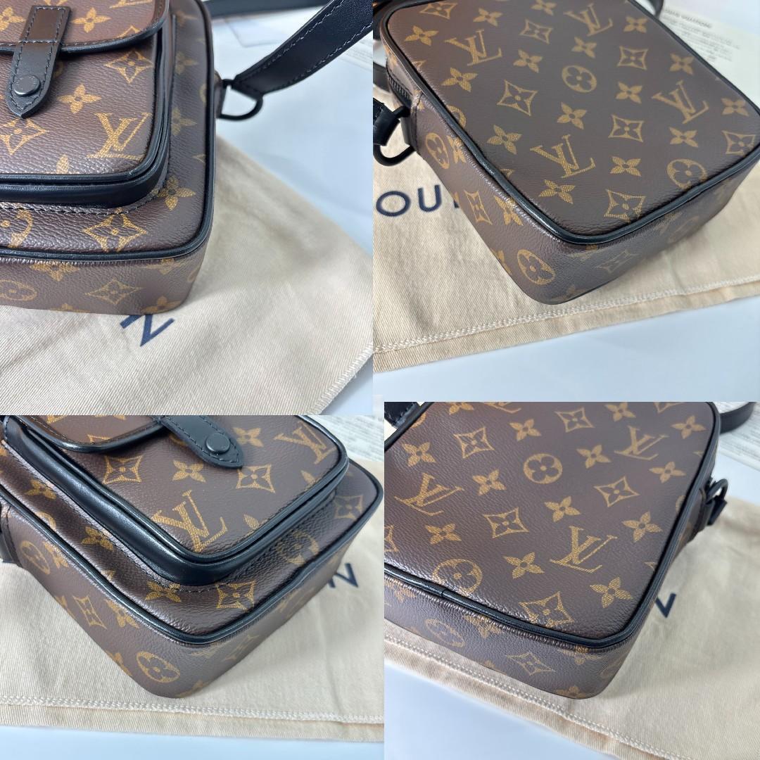 Louis Vuitton Monogram Macassar Christopher Shoulder Bag — view 9