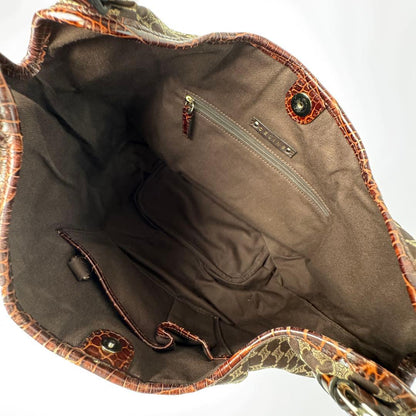 Celine Macadam Shoulder Handbag Canvas Leather — view 7