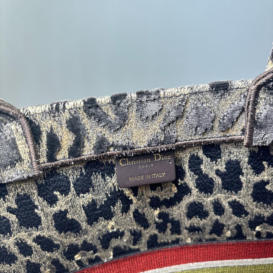 Unused Christian Dior Book Tote Large Tote Bag Velour