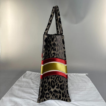 Unused Christian Dior Book Tote Large Tote Bag Velour