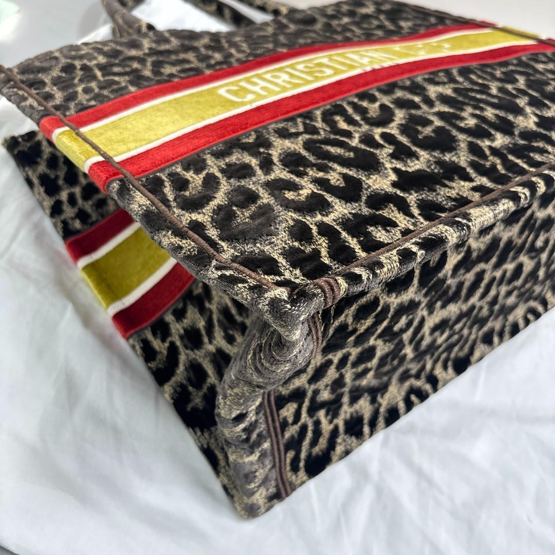 Unused Christian Dior Book Tote Large Tote Bag Velour