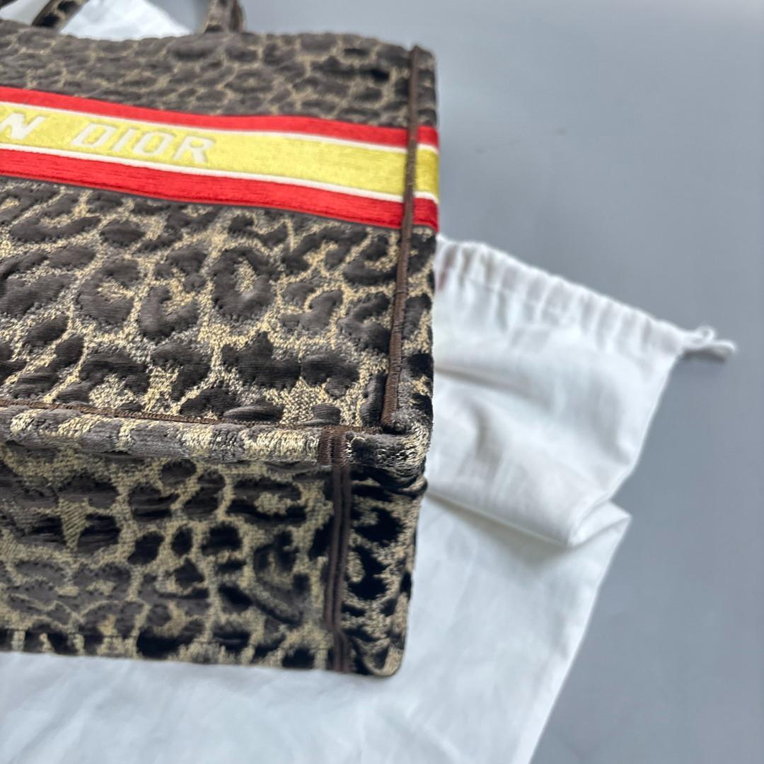 Unused Christian Dior Book Tote Large Tote Bag Velour