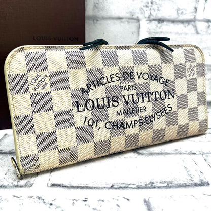 Louis Vuitton Damier Azur Plan Soleil Portefeuille Insolite Wallet