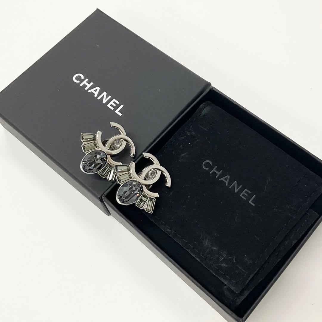 Chanel Cocomark Earrings Bijou Silver