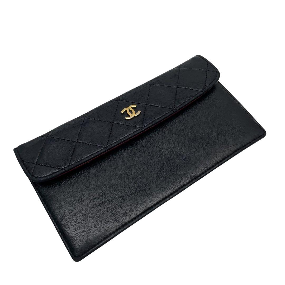 Chanel Quilted Lambskin Wallet Pouch CC Logo — view 5