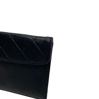 Chanel Quilted Lambskin Wallet Pouch CC Logo — view 8