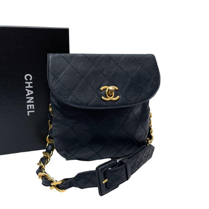 Chanel Bicolor Quilted Lambskin Waist Belt Bag