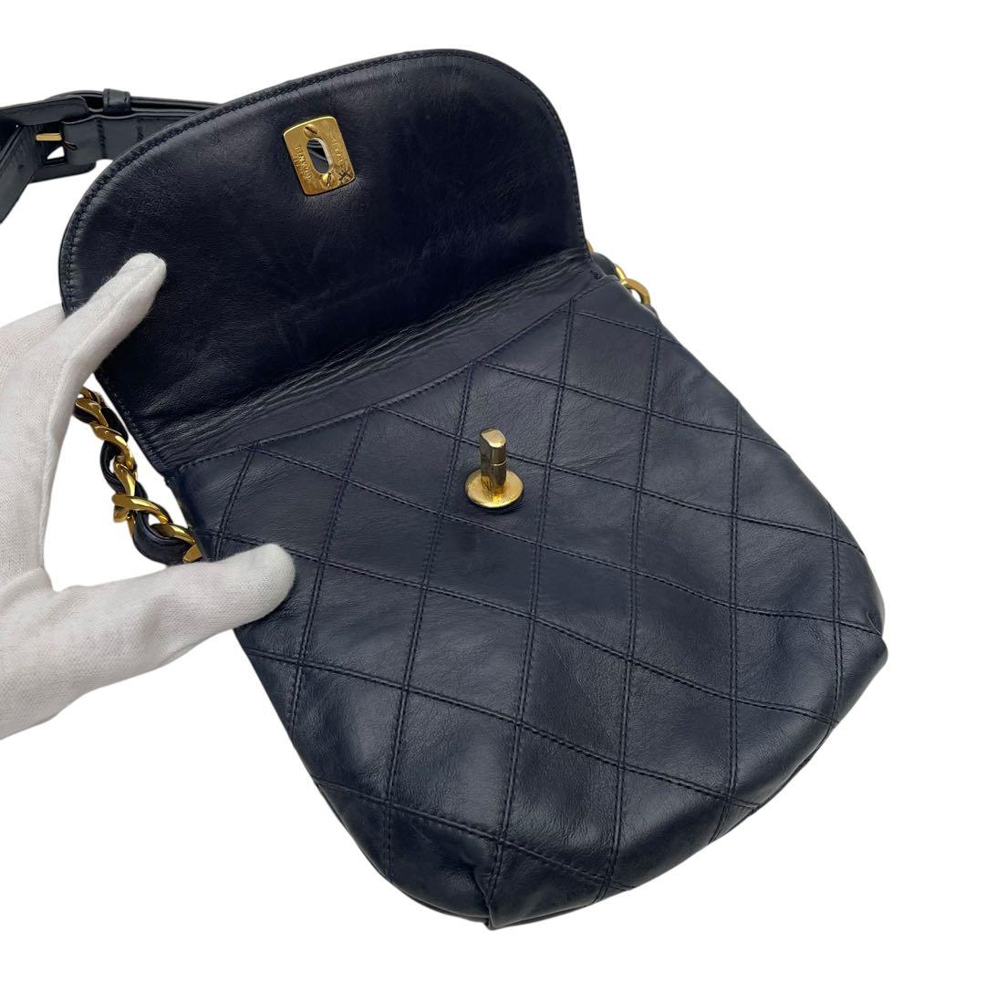 Chanel Bicolor Quilted Lambskin Waist Belt Bag — view 7