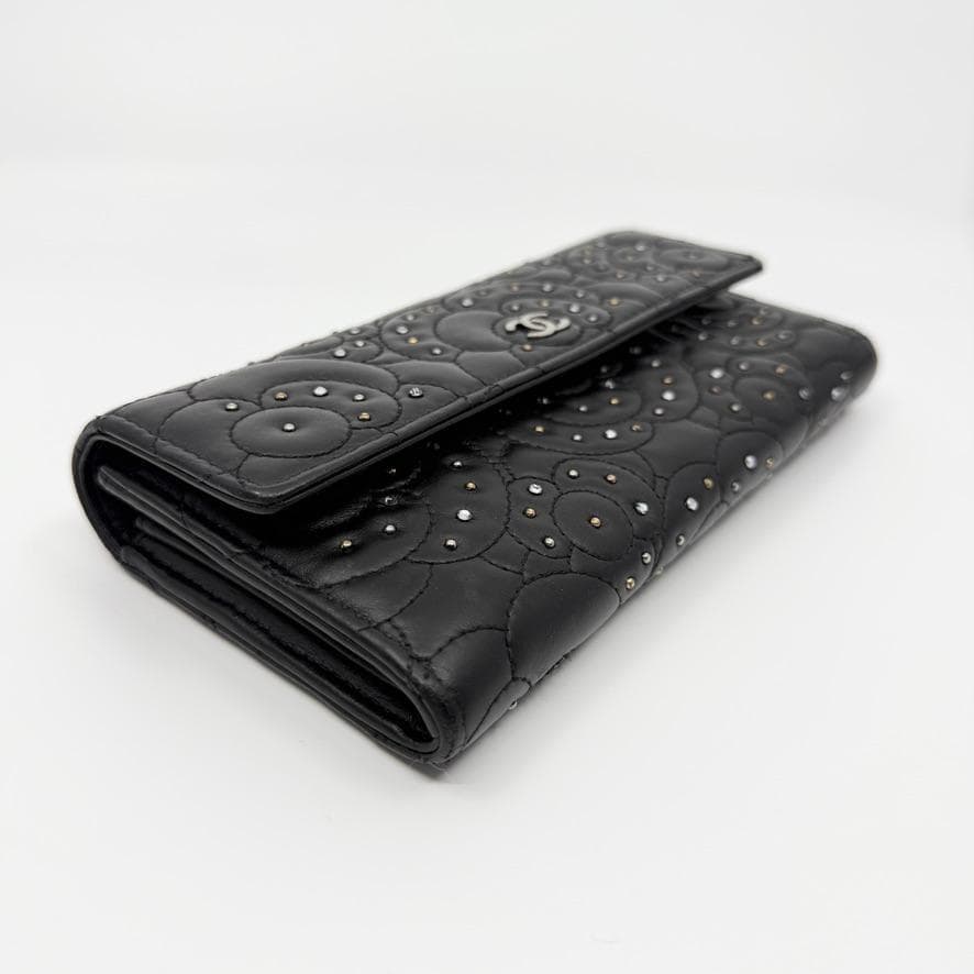 Chanel Wallet Camellia Rhinestone Flap — view 7