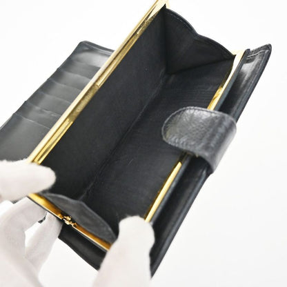 Chanel Caviar Skin CC Wallet Bifold Wallet Black Leather 30ka681