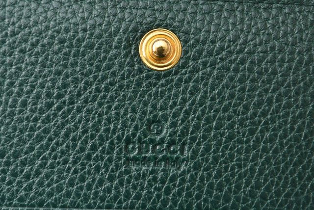 Gucci Mini Wallet Fold Wallet 570660 Zumi Chain Wallet In Dark Green